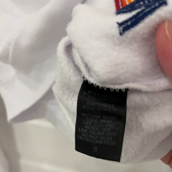 NWOT Aviator Nation Bolt 2 Cropped Sweatshirt White - Picture 6 of 7